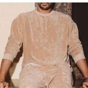 Brownlee Post Game Sweater French Terry men’s Medium Almond